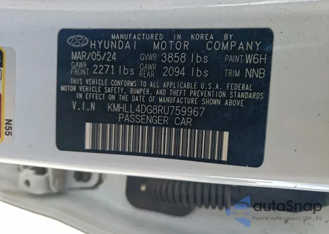 2024 Hyundai Elantra Se z USA, uszkodzony, nr VIN KMHLL4DG8RU759967